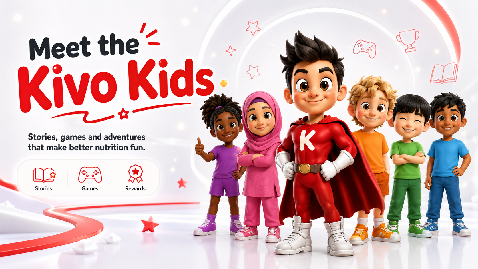 Meet the Kivo Kids — Kivoman and friends, the Kivoverse